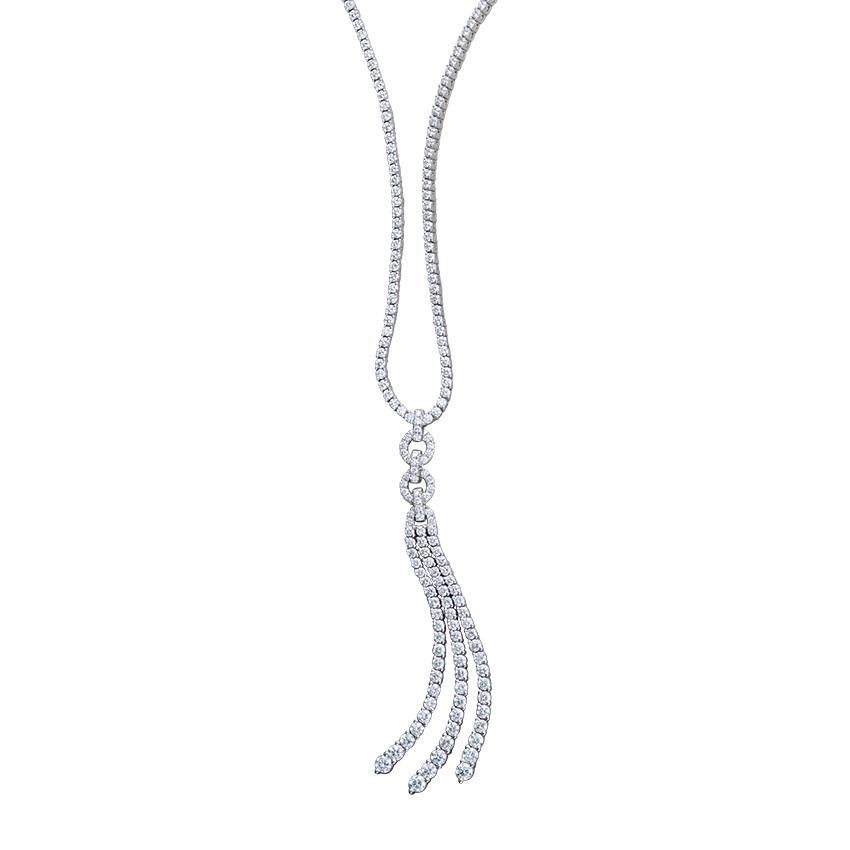 Diamond Tassel Necklace 0