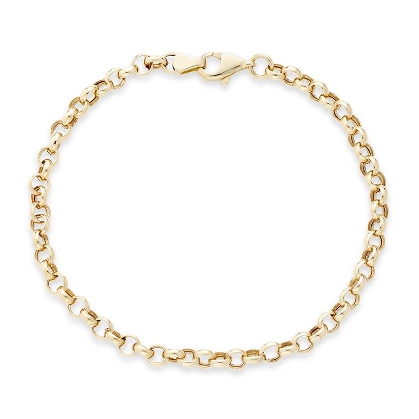 Gold Rolo Link Bracelet 0