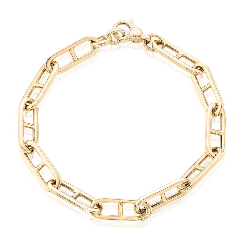 Elongated Mariner Chain Bracelet 0