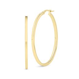 Roberto Coin 18K Yellow Gold Oval Hoop Earrings 0