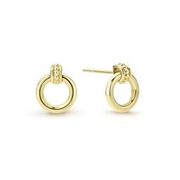 Lagos Meridian 18k Gold Circle Stud Earrings 0