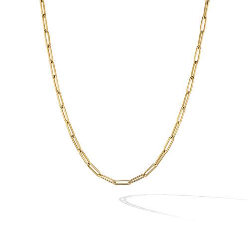 David Yurman Mens Chain Link Necklace in 18K Yellow Gold, 3.5mm 0