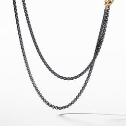 David Yurman Bel Aire Chain Necklace in Black with 14K Gold Accents 0
