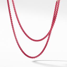 David Yurman Bel Aire Chain Necklace in Coral with 14K Rose Gold Accents 0