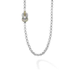 Lagos Newport Four Station Two Tone Knot Necklace 2