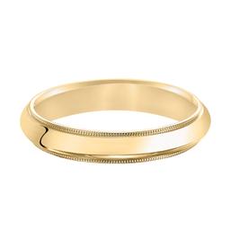 Low Dome Wedding Band With Milgrain_3