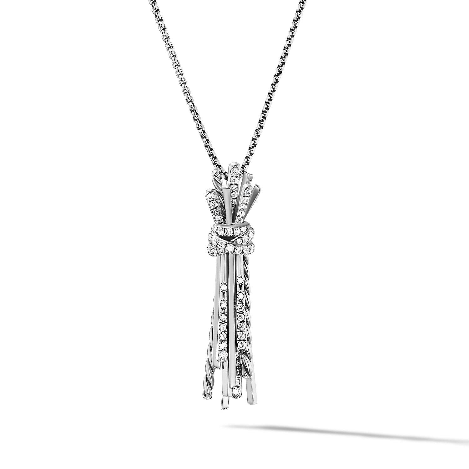 David Yurman Angelika Flair Pendant Necklace with Pave Diamonds 0