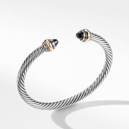David Yurman Cable Classic Bracelet with Black Onyx and Gold 0