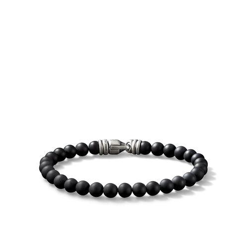 David Yurman 6mm Spiritual Beads Bracelet with Black Onyx, 8" 0