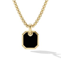 David Yurman Mens Roman Amulet in 18k Yellow Gold with Black Onyx 0
