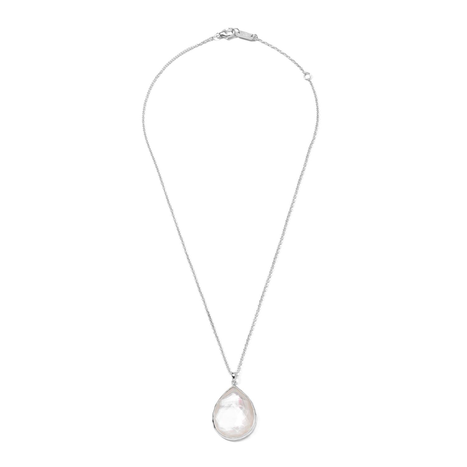 Ippolita Large Sterling Silver & Mother Of Pearl Teardrop Pendant Necklace 0