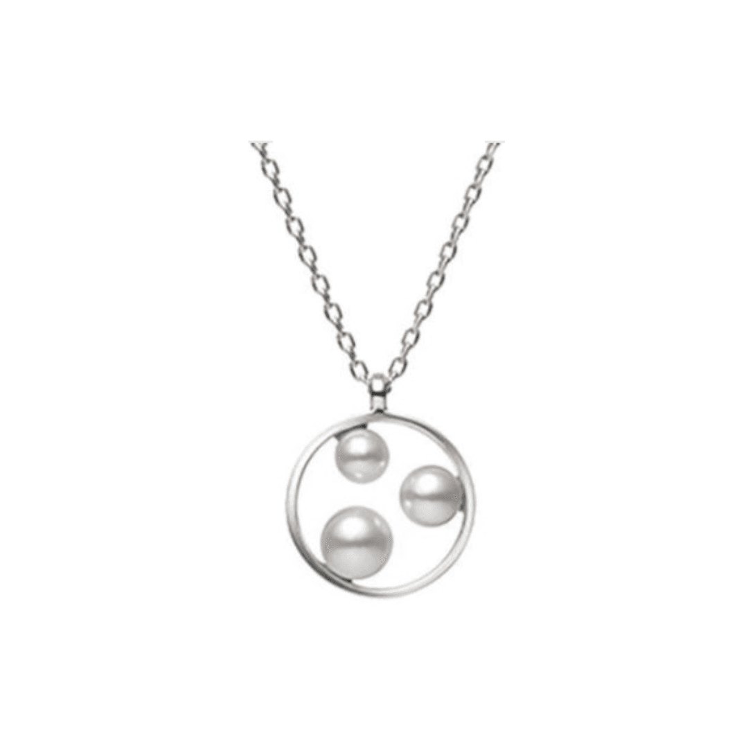 Mikimoto Open Circle "A+" Akoya Pearl Necklace 0