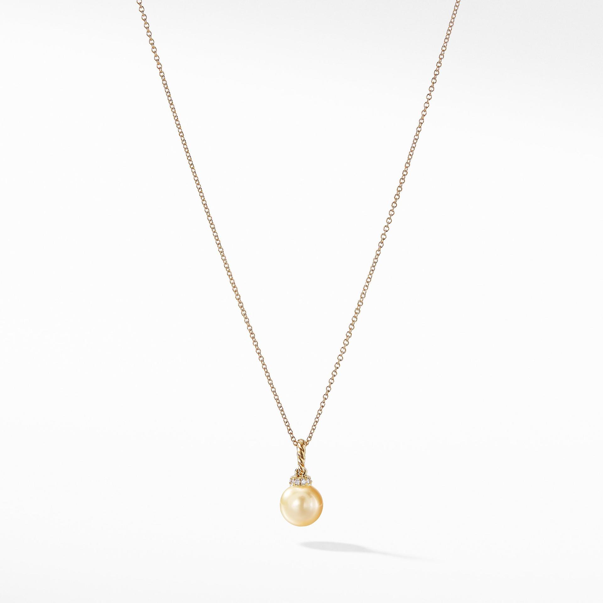 David Yurman Solari Pendant Necklace With Diamonds In 18K Gold 0