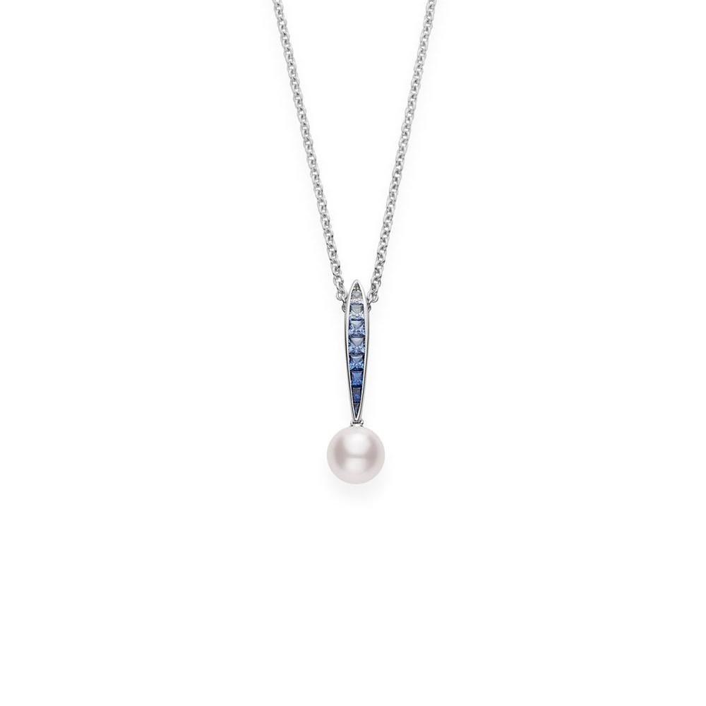 Mikimoto Ocean Collection Sapphire and Pearl Necklace 0