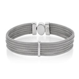 Sterling Silver Multi-Strand Mesh Bracelet