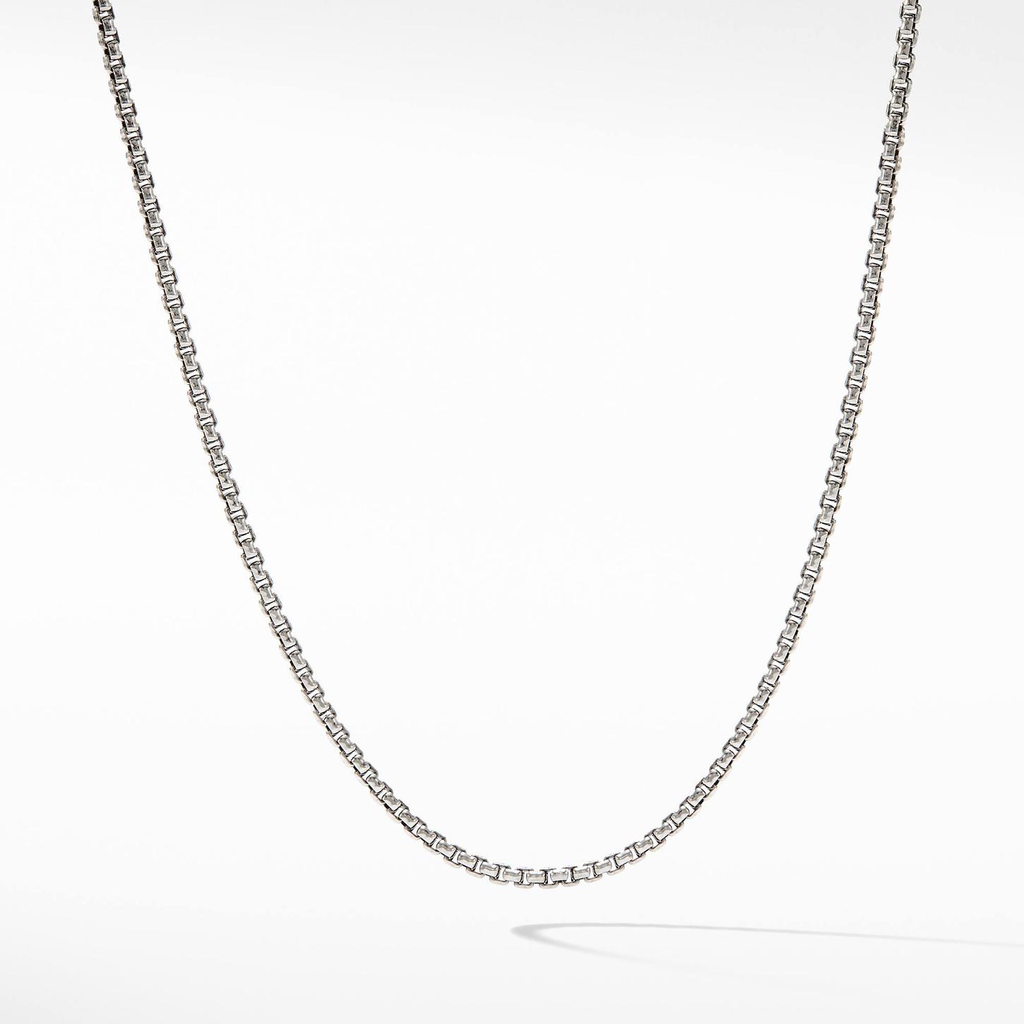 David Yurman Baby Box Chain Necklace in Sterling Silver and 14K Yellow Gold 0