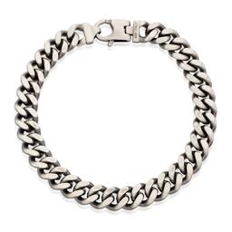 Gents Sterling Silver & Black Rhodium Curb Link Bracelet 0
