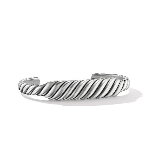 David Yurman Mens Sculpted Cable Contour Bracelet in Sterling Silver, size Large 0