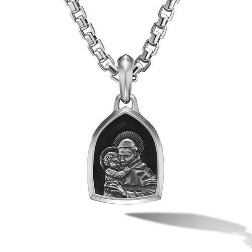 David Yurman Mens St. Anthony Amulet in Sterling Silver 0