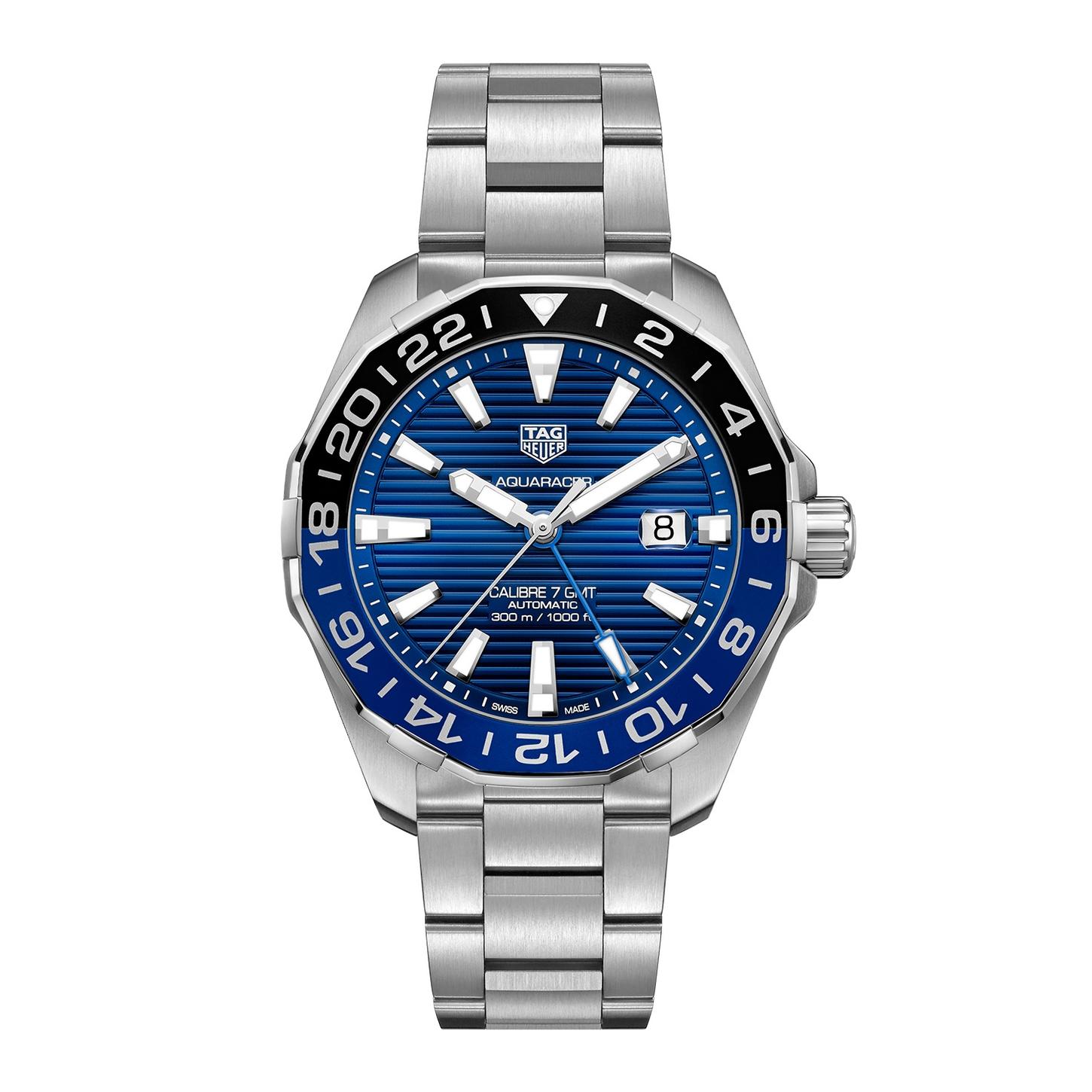 TAG Heuer Aquaracer Calibre 7 Automatic Watch with Blue and Black Case 0