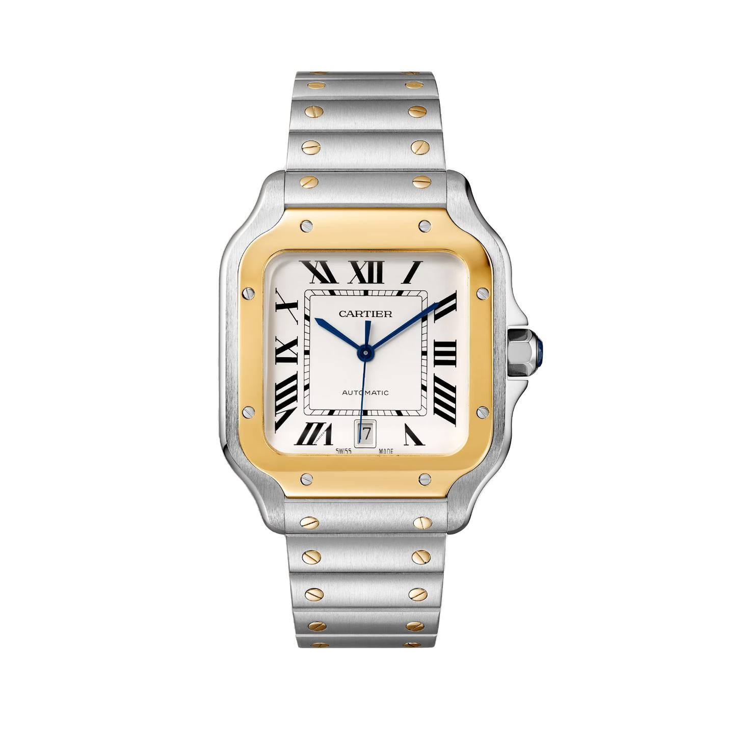 Santos de Cartier Watch with Yellow Gold, size large 0