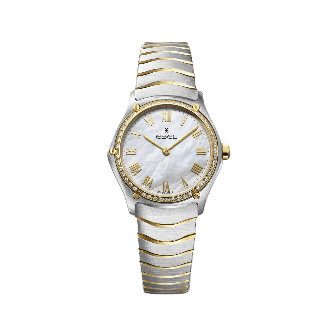 Ebel Sport Classic Ladies Watch with Yellow Gold and Diamond Case 2