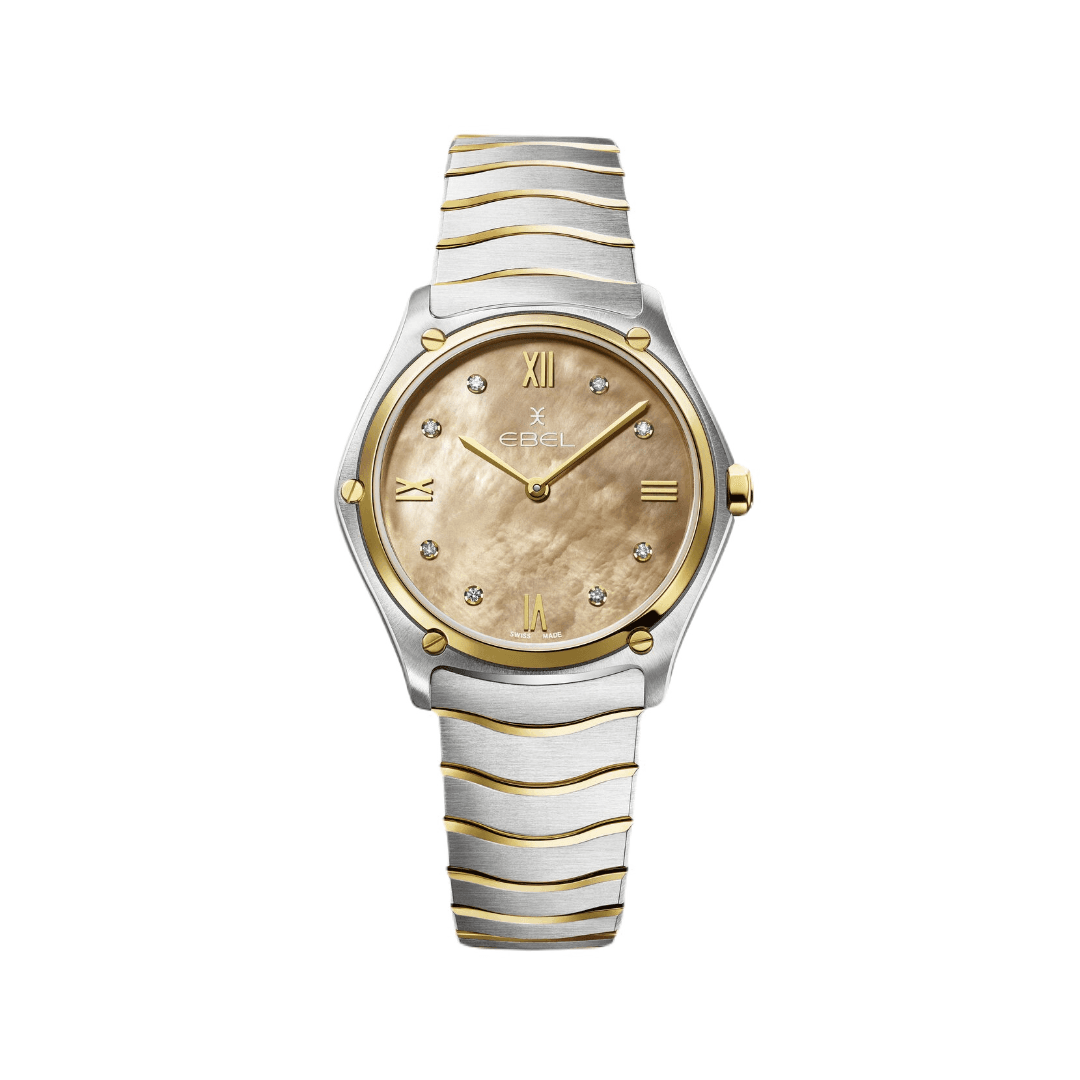 Ebel Sport Classic Ladies Watch with Beige Mother of Pearl Dial and Yellow Gold 2