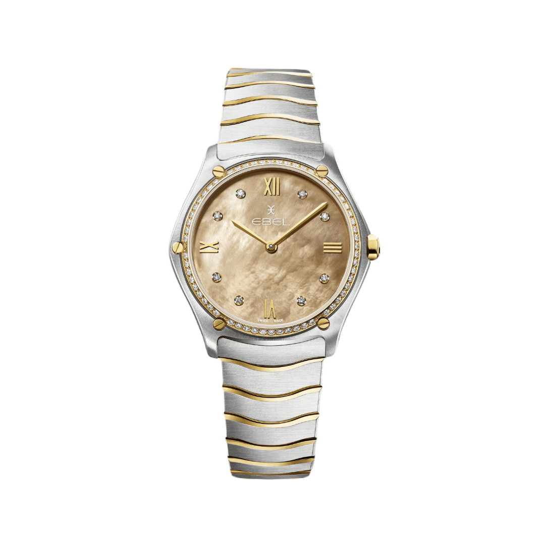 Ebel Sport Classic Ladies Watch with Beige Mother of Pearl Dial and Diamond Case, 333mm 2