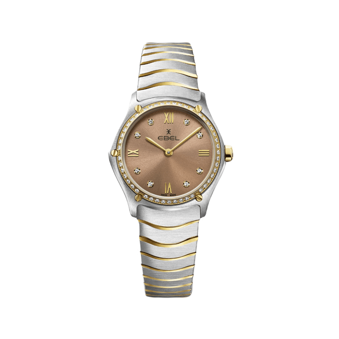 Ebel Sport Classic Ladies Watch with Pastel Praline Dial and Diamond Case 2