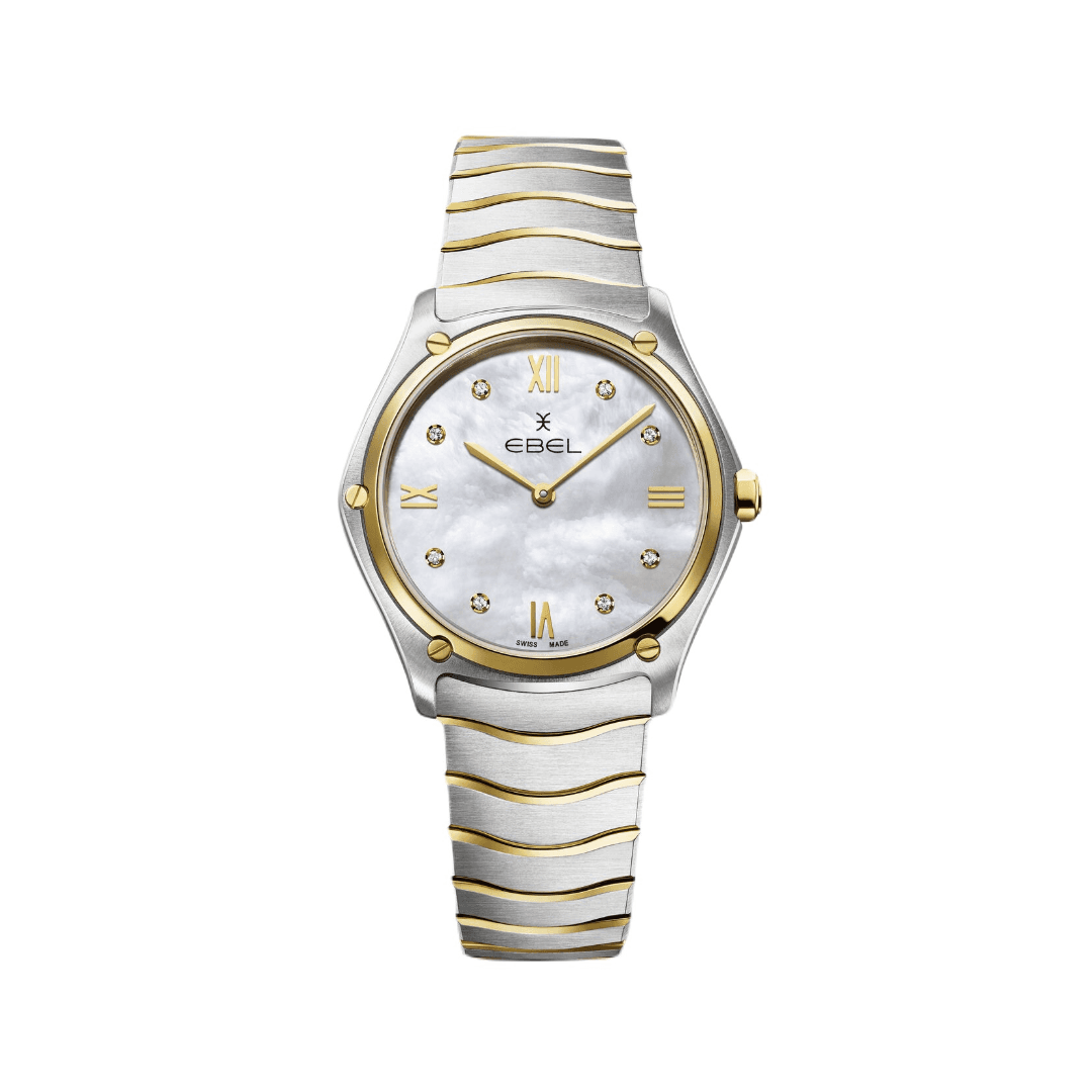 Ebel Sport Classic Ladies Watch with Mother of Pearl Dial and Yellow Gold 2