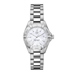 TAG Heuer Ladies Aquaracer Quartz Date Watch with Mother of Pearl Dial 0
