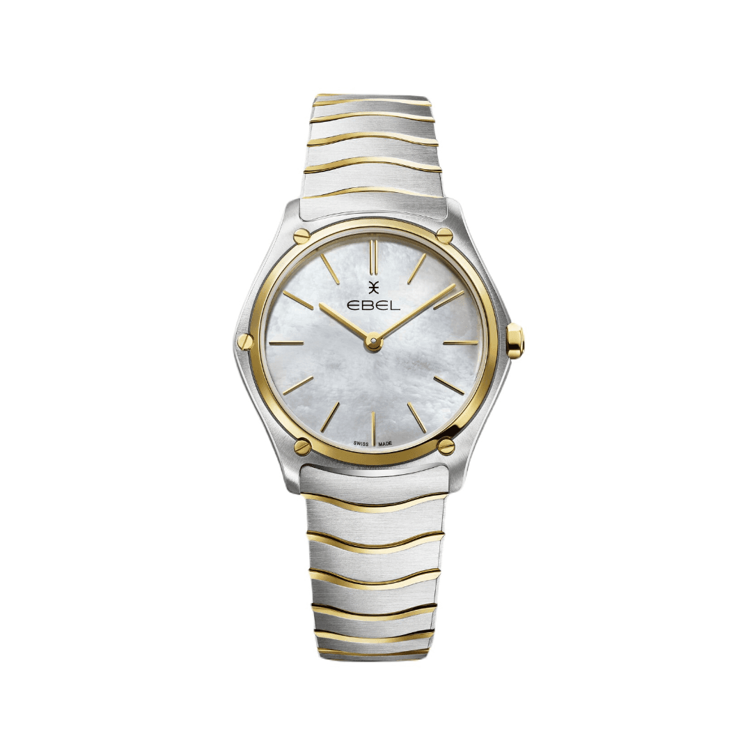 Ebel Sport Classic Ladies Watch with Yellow Gold and Mother of Pearl Dial 0