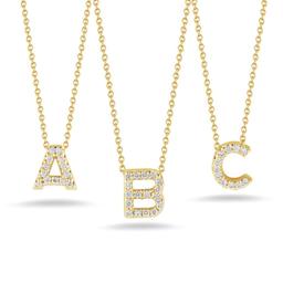 Roberto Coin 18K Love Letter Diamond Necklace in Yellow Gold 0