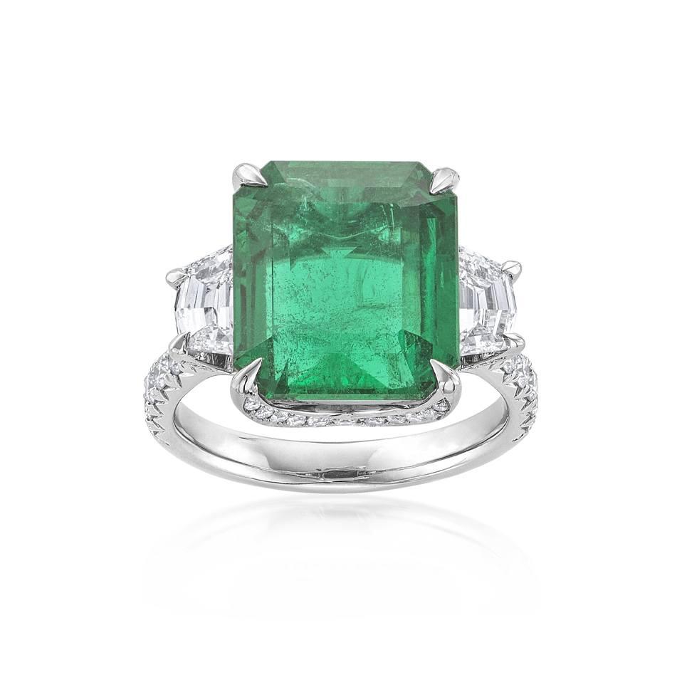 8.42 CTW Emerald and Diamond Ring 0