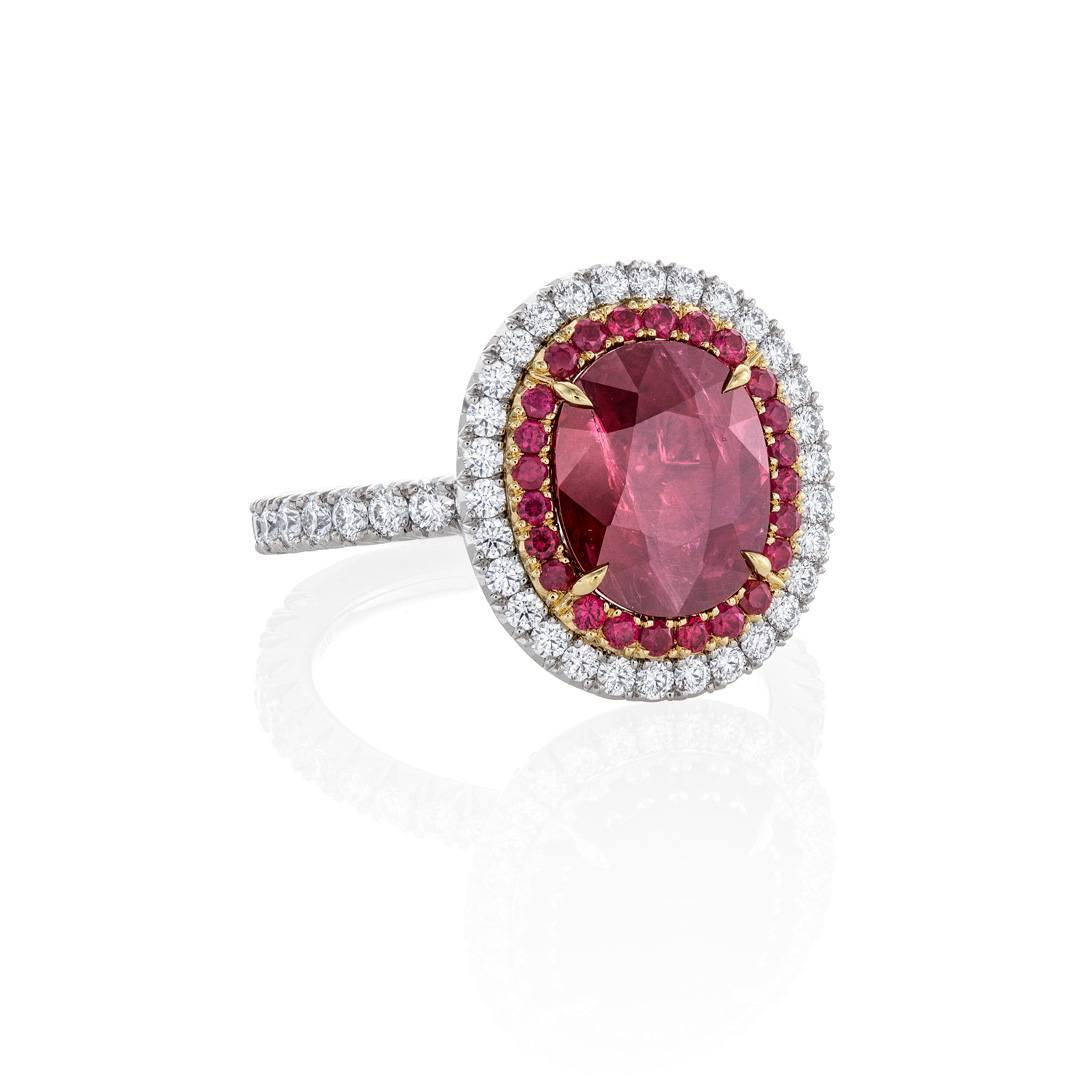 3.20 CT Oval Ruby Ring 0