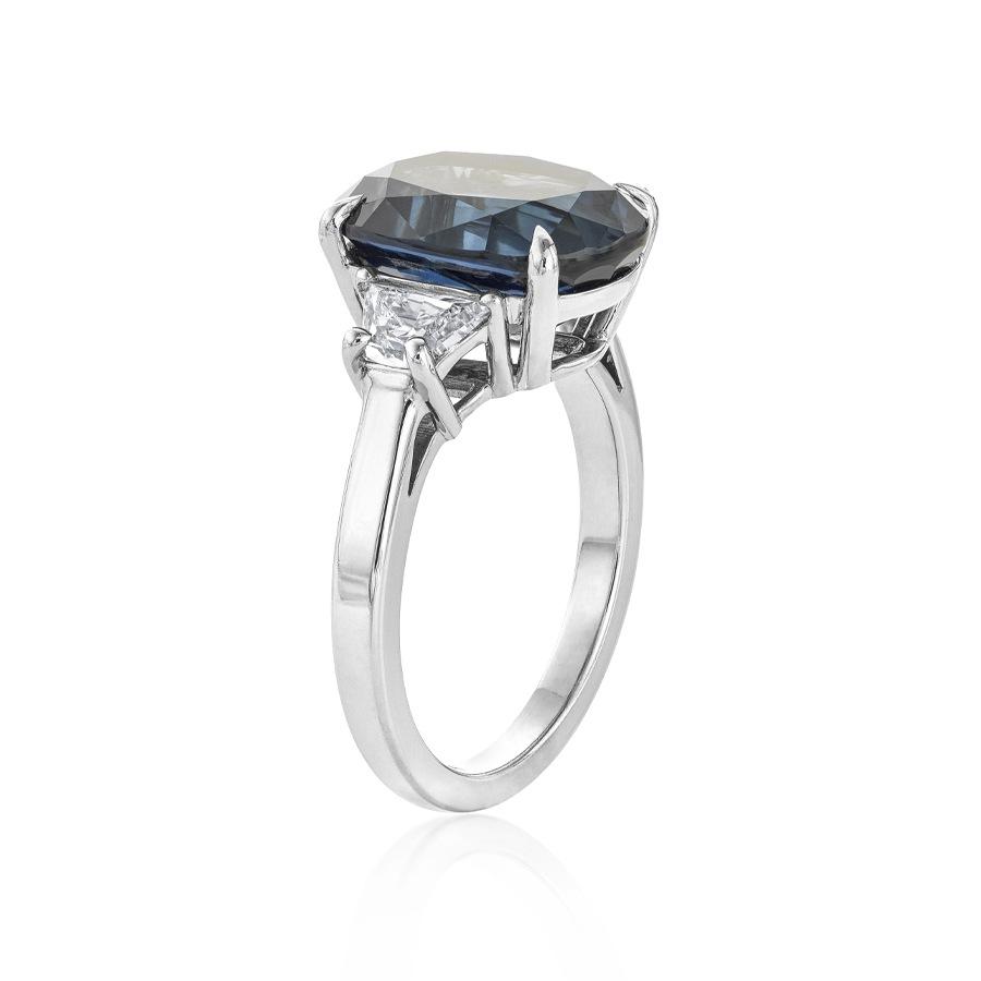 7.46 CT Sapphire Ring with Diamonds 1
