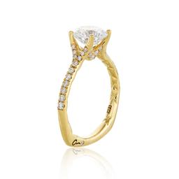 A. Jaffe .30 CT Pave Diamond Semi-Mount Engagement Ring in Yellow Gold 0