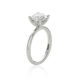 A. Jaffe Four-Prong Semi-Mount Engagement Ring with Hidden Diamonds 0