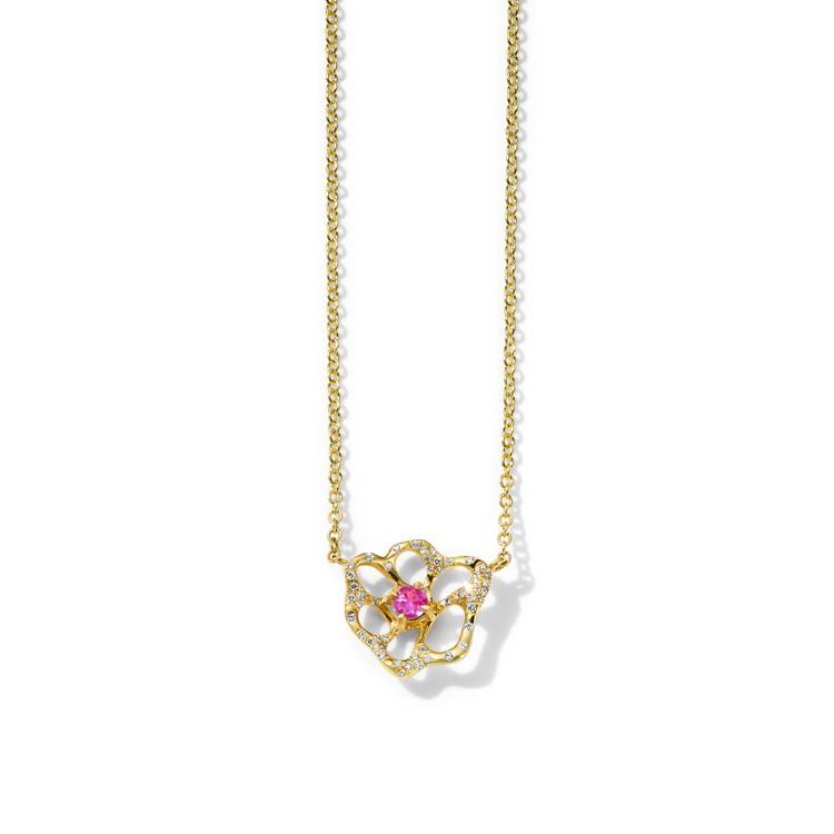Ippolita Stardust Small Flora Pink Sapphire Necklace