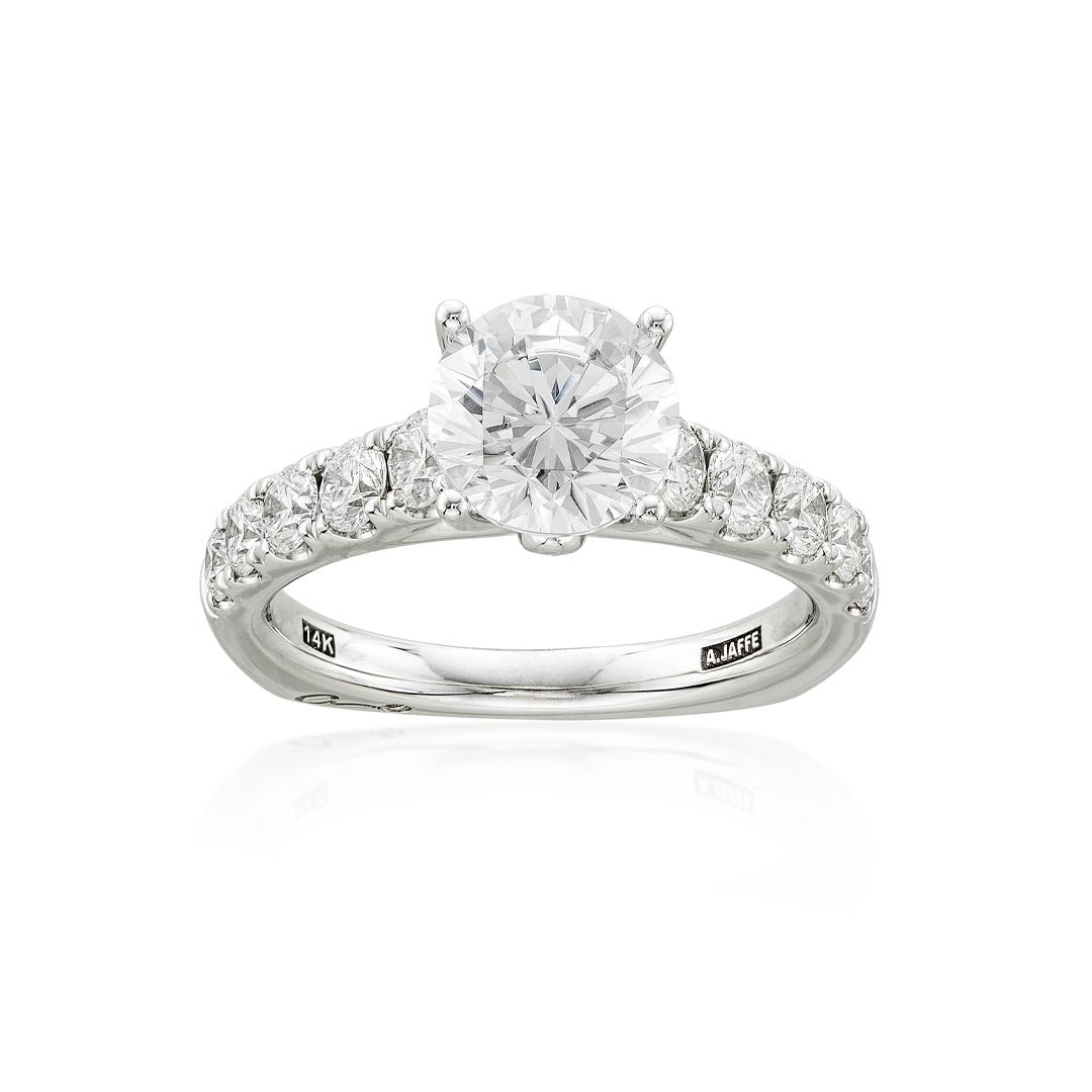 A. Jaffe Semi-Mount Engagement Ring with Diamonds