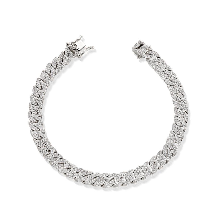 1.69 CTW Pave Diamond Curb Link Bracelet