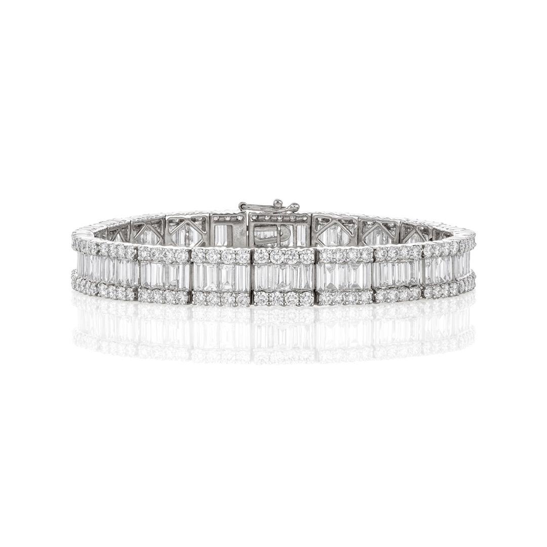 16.20 CTW Baguette Diamond Bracelet