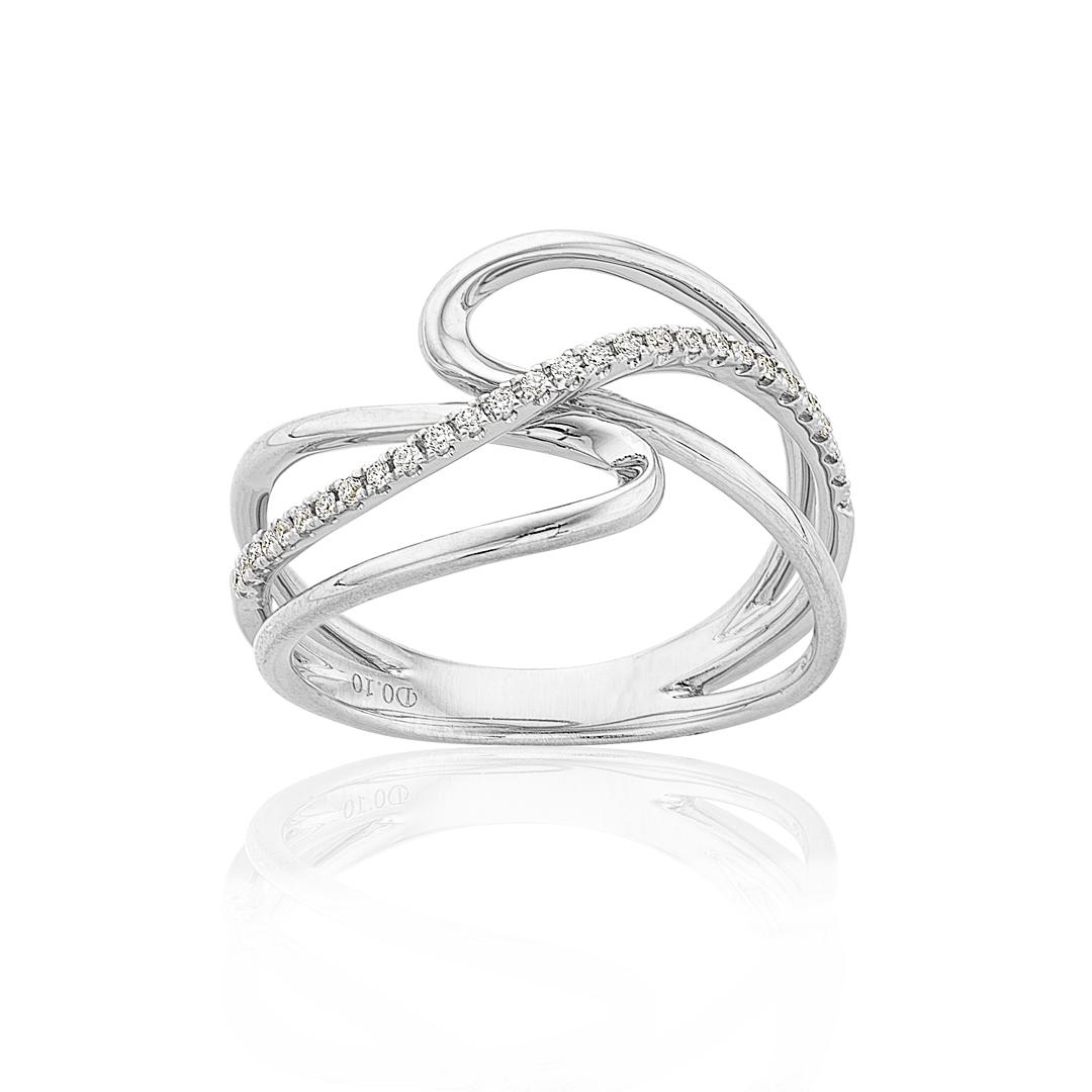 White Gold & Diamond Fashion Ring