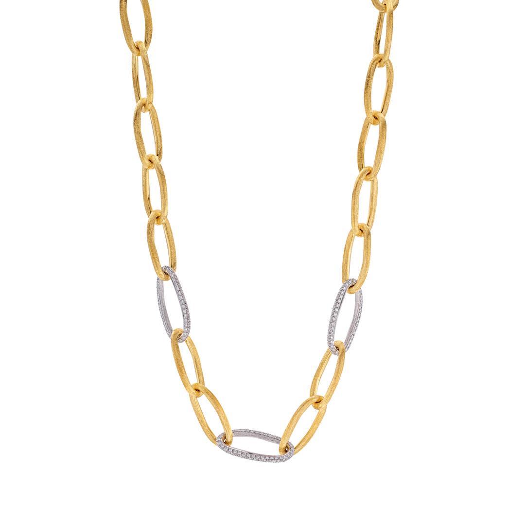 Marco Bicego Jaipur Link Two Tone Chain Link Necklace