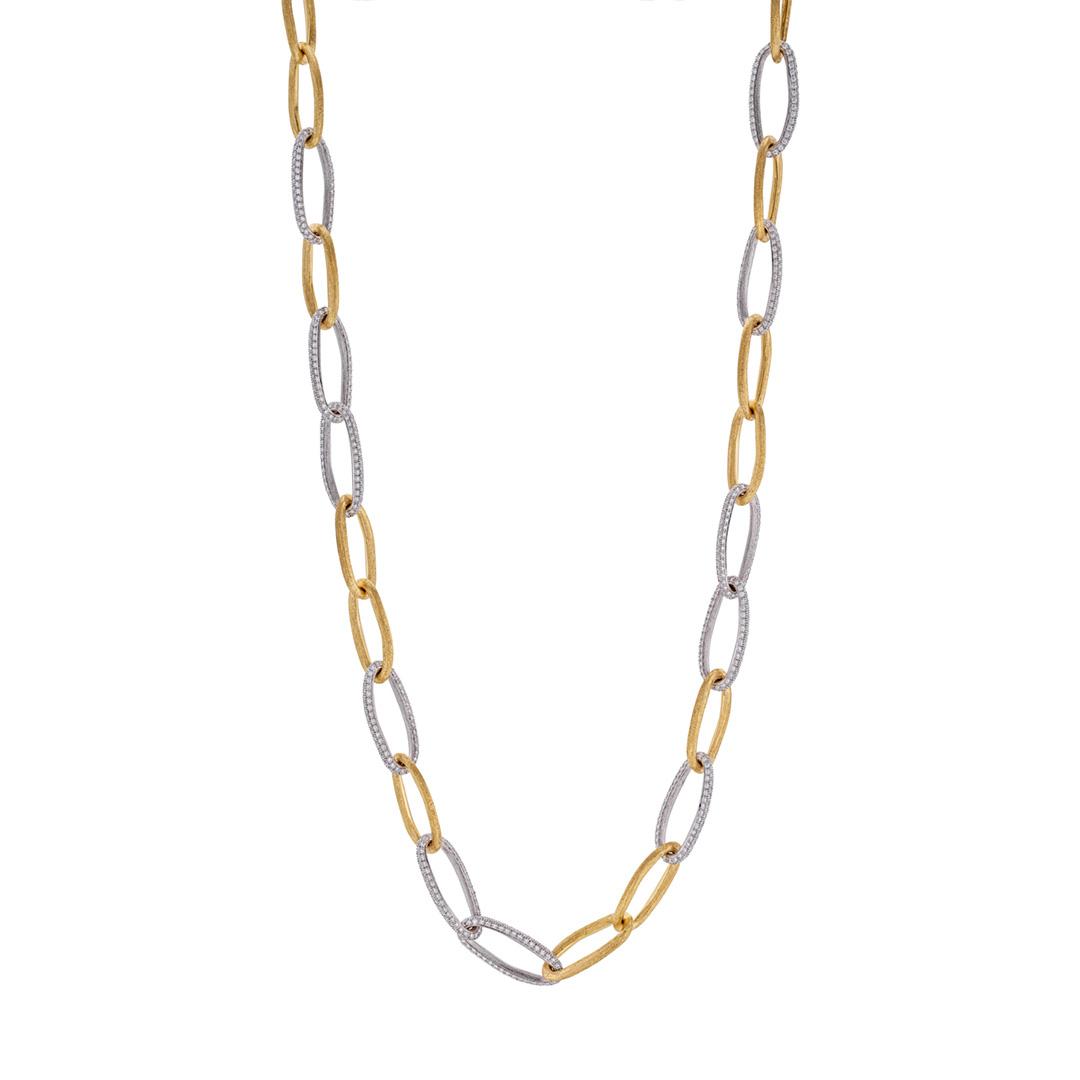 Marco Bicego 36 Inch Jaipur Link Two Tone Chain Link Necklace