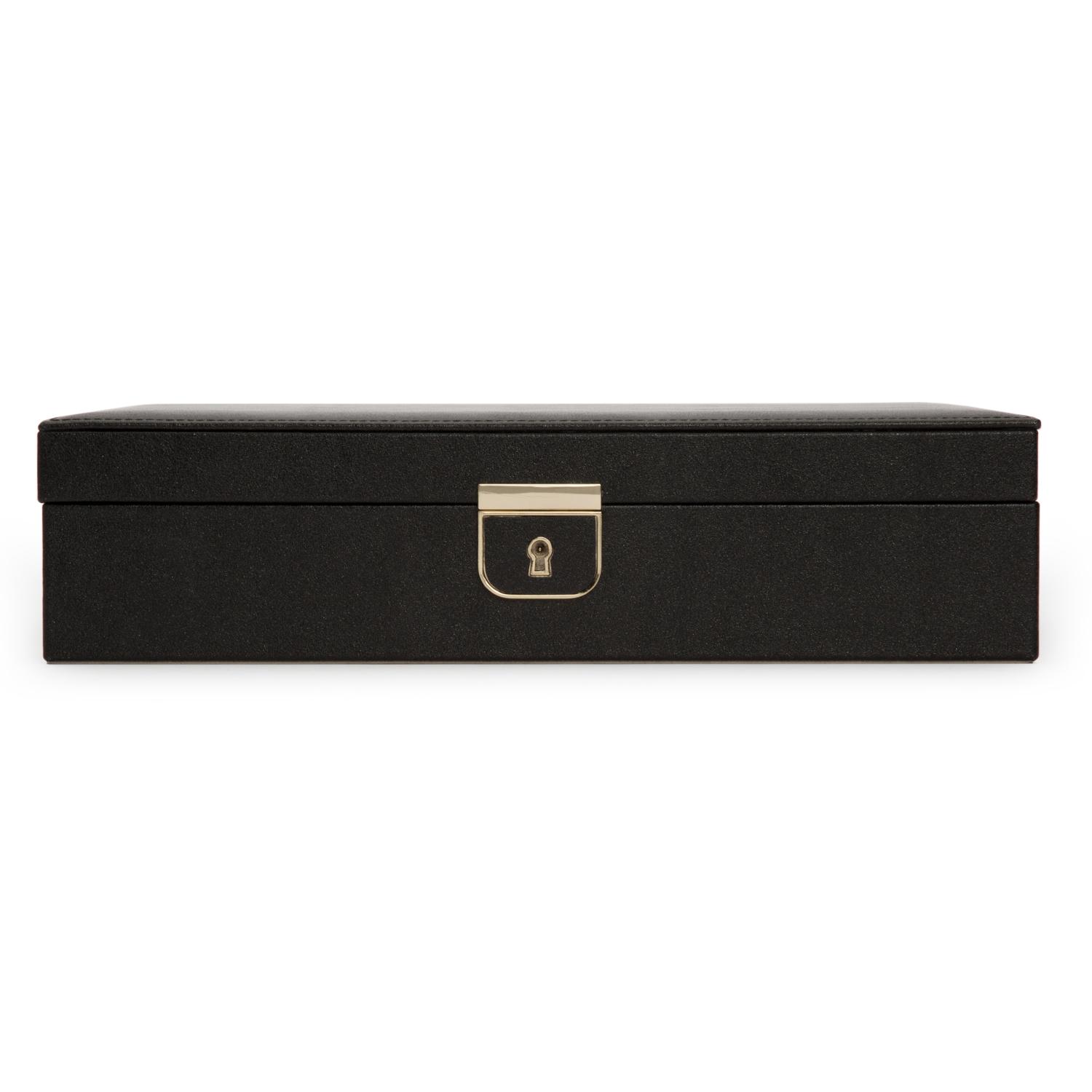 Black Palermo Medium Jewelry Box | Front View