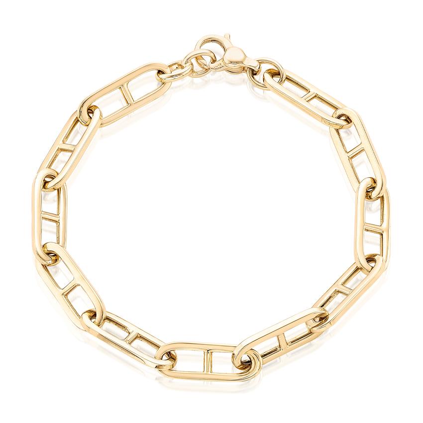 Elongated Mariner Chain Bracelet