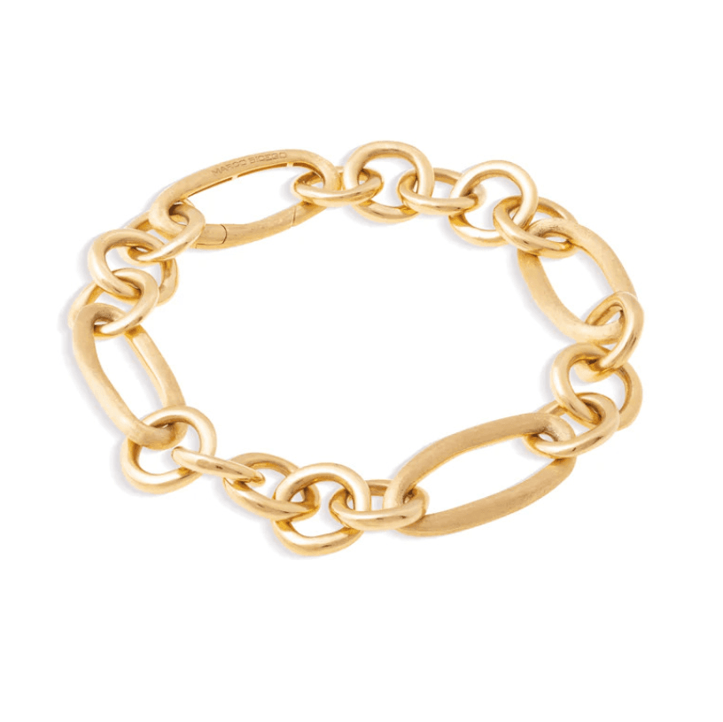 Marco Bicego Jaipur Link Collection 18K Yellow Gold Mixed Link Bracelet