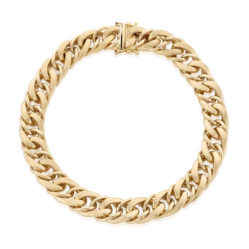 Yellow Gold 9mm Curb Link Bracelet
