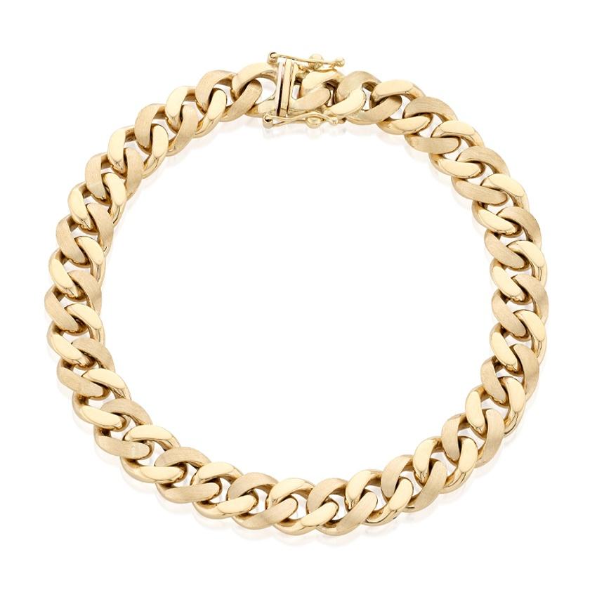 Yellow Gold 9mm Curb Link Bracelet